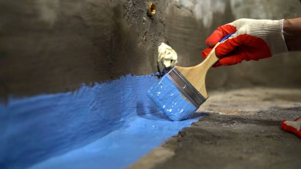 Commercial Basement Waterproofing project at a Bellwood, VA business property by SJ Waterproofing Pros